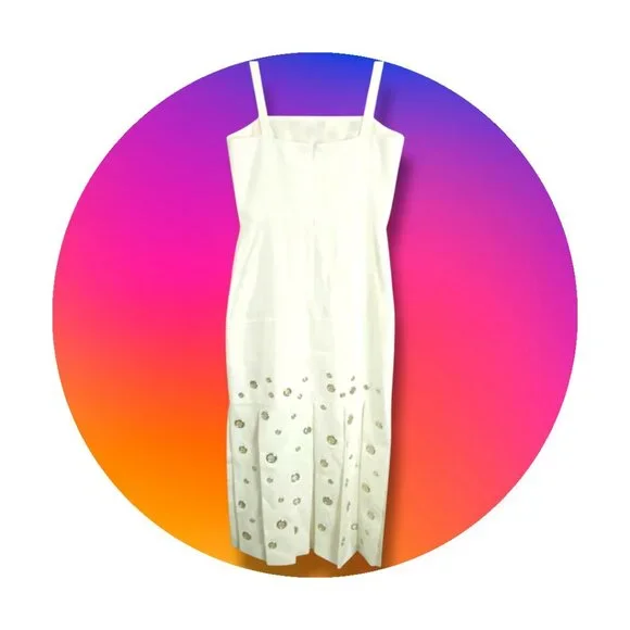 Stasia Alexis Design Sleeveless White Dress for Glamorous Occasions - Picture 3 of 17